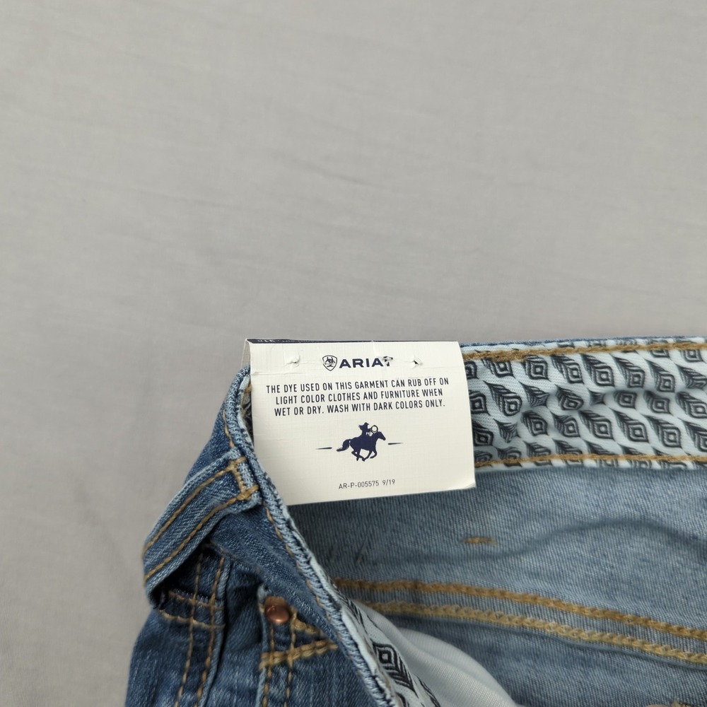 Ariat Jeans Womens 31 Blue Boot Cut Western Cowgirl Real Denim Rodeo New - Picture 10 of 16